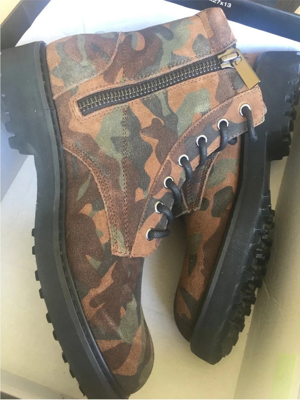 INC International Concepts Men’s Wilder Camo Boots Size 10 NWOB